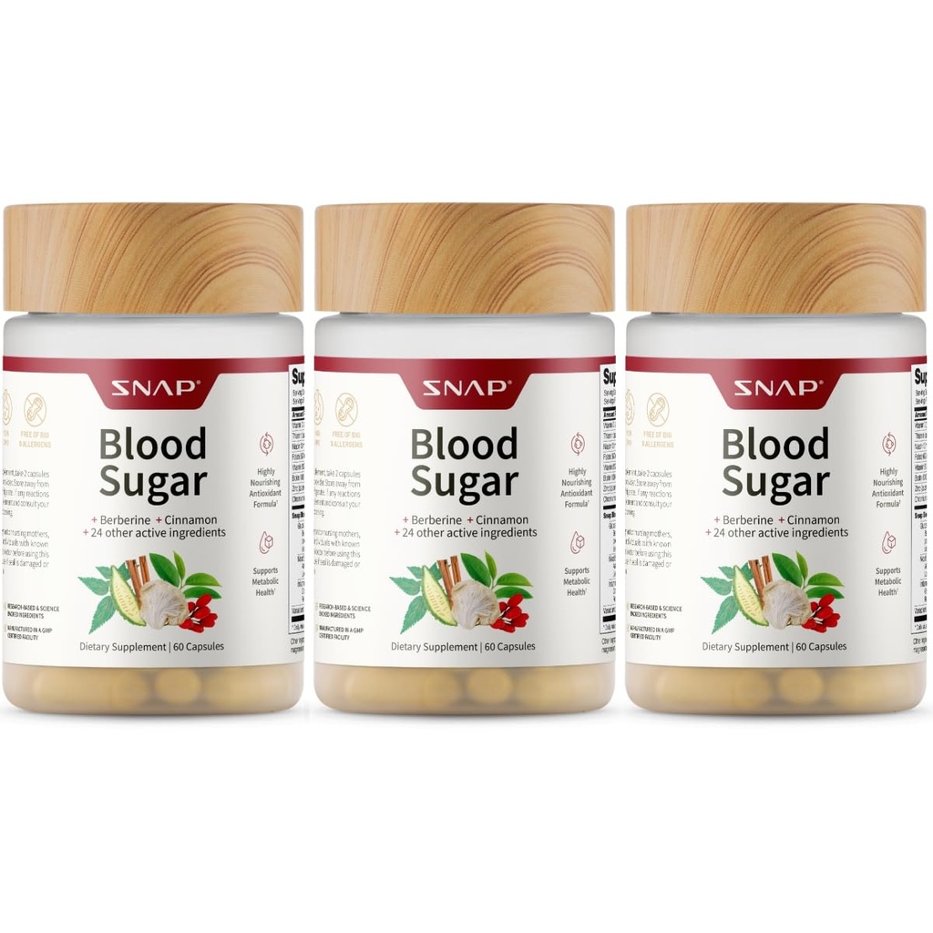 Snap Supplements Blodsugar Blanding - 180 Telling