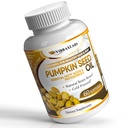 vibraxlabs Pumpkin Seed Oil - 100% kalde presset ren 1000mg ekstraksjon - beste for hårvekst, yngre utseende hud og ansikt, Bladder Control Supplement, 60 Softgels