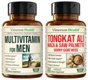 Vimerson helse multivitamin for menn og tongkat Ali for menn med horny goat weed, Maca rotpulver, tribulus terrestris, så Palmetto ekstrakt