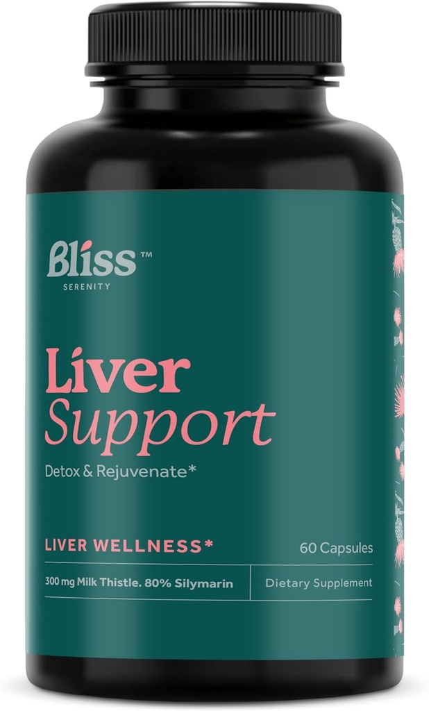 Liver Cleanse Detox & Reparasjon - Liver Detox med Melke Thistle Supplement - Liver Renovert Formel med Artichoke Extract, Dandelion Root og mer for optimal lever støtte, 60 Vegkaps, 30 dagers forsyning