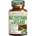 Vegansk multivitamin for kvinner og menn - Viktige multivitaminer og multimineraler 90 tabletter med vitamin B12, A, D, C, Sink, Magnesium og mer for totale kropps velvære - 23 nøkkel næringsstoffer og vitaminer
