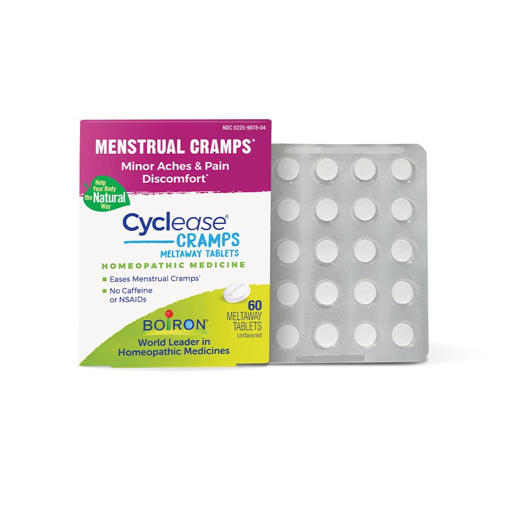 Boiron sykkelase Cramps Tabletter for lindring fra Menstruell Cramps, smerte, og Discomfort - 60 greve