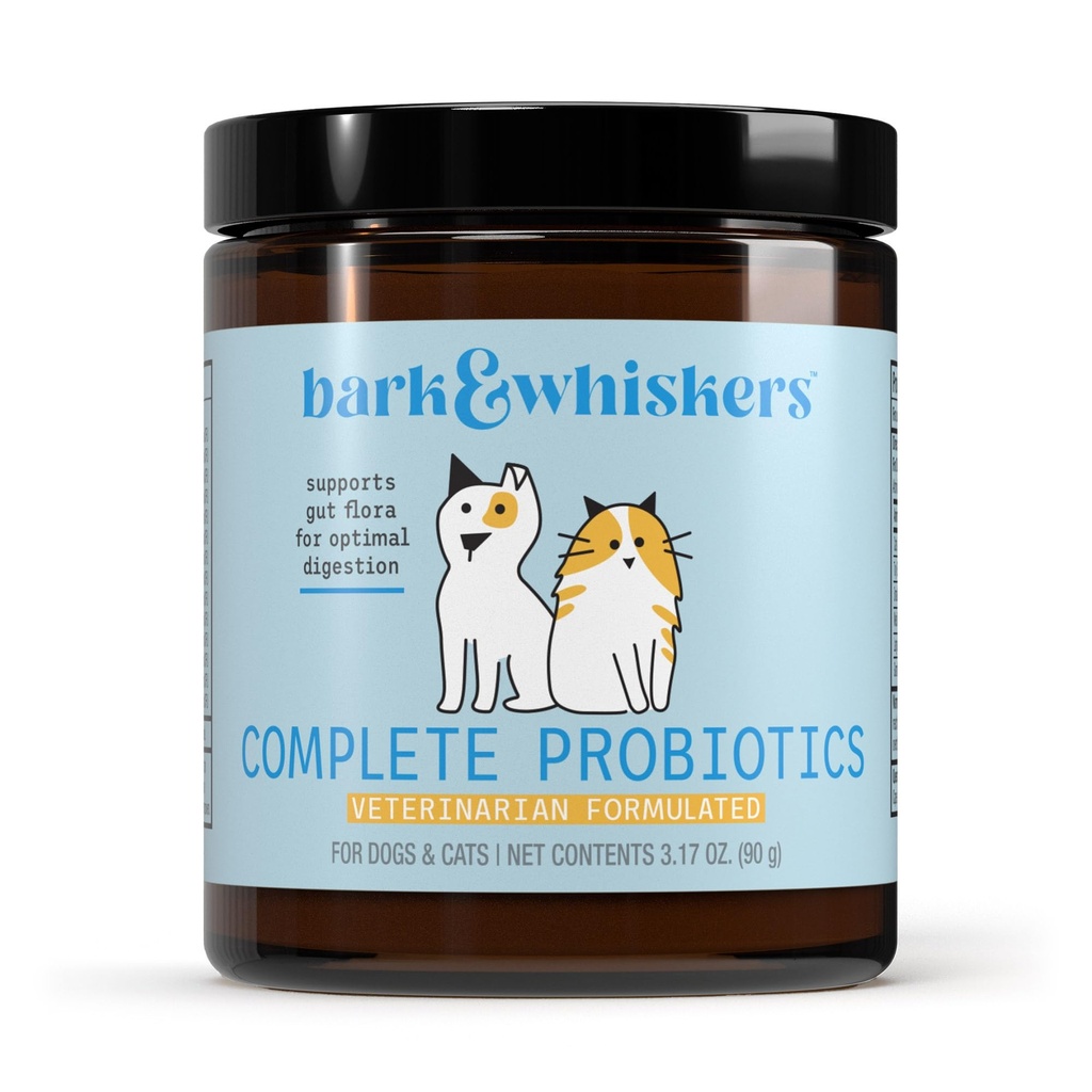 Dr. Mercola, komplette probiotika, for katter og hunder, 3,17 oz (90 g), støtter immunfunksjon, digestiv støtte, ikke GMO, soya gratis, Glutenfri