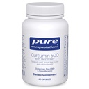 Pure Enkapslinger Curcumin 500 med Bioperine - Antioksidant Supplement til støtte Joints, Vessue, Lever, Colon & Cellular Health* - med Turmeric Curcumin & Bioperine - 60 Kapsler