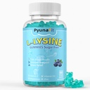 L-Lysine Gummies 1000 mg, 5 i 1 ekstra styrke for immunstøtte, hud og leppe helse, Chewable Lysin Supplement for barn voksne, 60 greve