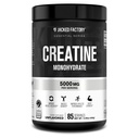 Jacked Factory Kreatin Monohydrat pulver 425g - 5g Daglig Kreatin Supplement for menn og kvinner, Vegansk-vennlig, tredjeparts testet - 85 Serveringer, Uslavored