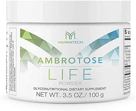 Immunstøtte Supplement, Mannatech Ambrotose Life (Powder) 100g, støtter Cell-to-Cell kommunikasjon og et sunt immunforsvar, med Manapol pulver ren 100% naturlig Aloe Vera Supplement