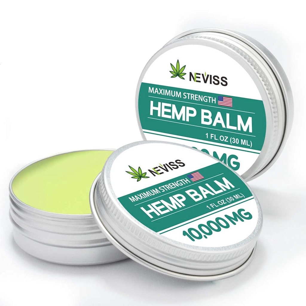 NEVISS (2 Pack) Organisk Hémp Balm 10000 MG - 2 Fl Oz
