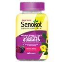 Senokot Diett Supplement Laxative Gummies, Naturlig Senna ekstrakt, Gentle, Overnatting Relief fra Avslappende Stivhet, Blandet Berry Flavor, 60 greve.