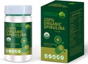 Certifisert 100% organisk Spirulina pulver 4.23oz/120g rik på rik i Beta-Caroten (Vitamin A) og B-12 med naturlig forekommende GLA,Vega ikke-GMO-Superfood Supplement