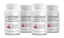 Captains Pure Antarctic Krill Oil Softgels | Omega 3 EPA, DHA med Astaxanthin & Fosfolipider® Ingen tilsetningsmidler eller kjemikalier | 1000mg per servering, 60 kapsler, 4-Pack