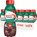 Premier Protein Shake, Limited Edition Vinter Mint sjokolade, 30g protein, 1g sukker, 24 vitaminer og mineraler, næringsstoffer til støtte immunhelse, 11.5 oz, 12 Pack