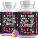 Melk Thistle NAC Chanca Piedra Beet Root Artichoke Dandelion Root - Liver Supplement Plus Astragalus TUDCA Choline & Ginger- 120 greve