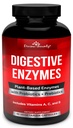Divine Bounty Digestive Enzymer med probiotika og prebiotika med Lipase, Amylase, Bromelain - Støtte en sunn Digestive Tract for menn og kvinner - 90 vegetariske kapsler