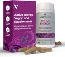 Aktiv energi Supplements – tretthet-fighting C & B vitamin Supplements – Vitamin Supplement w / Folat, jern og adaptogene urter – Koffein-fri Multivitamin Kapsler (60 tall)