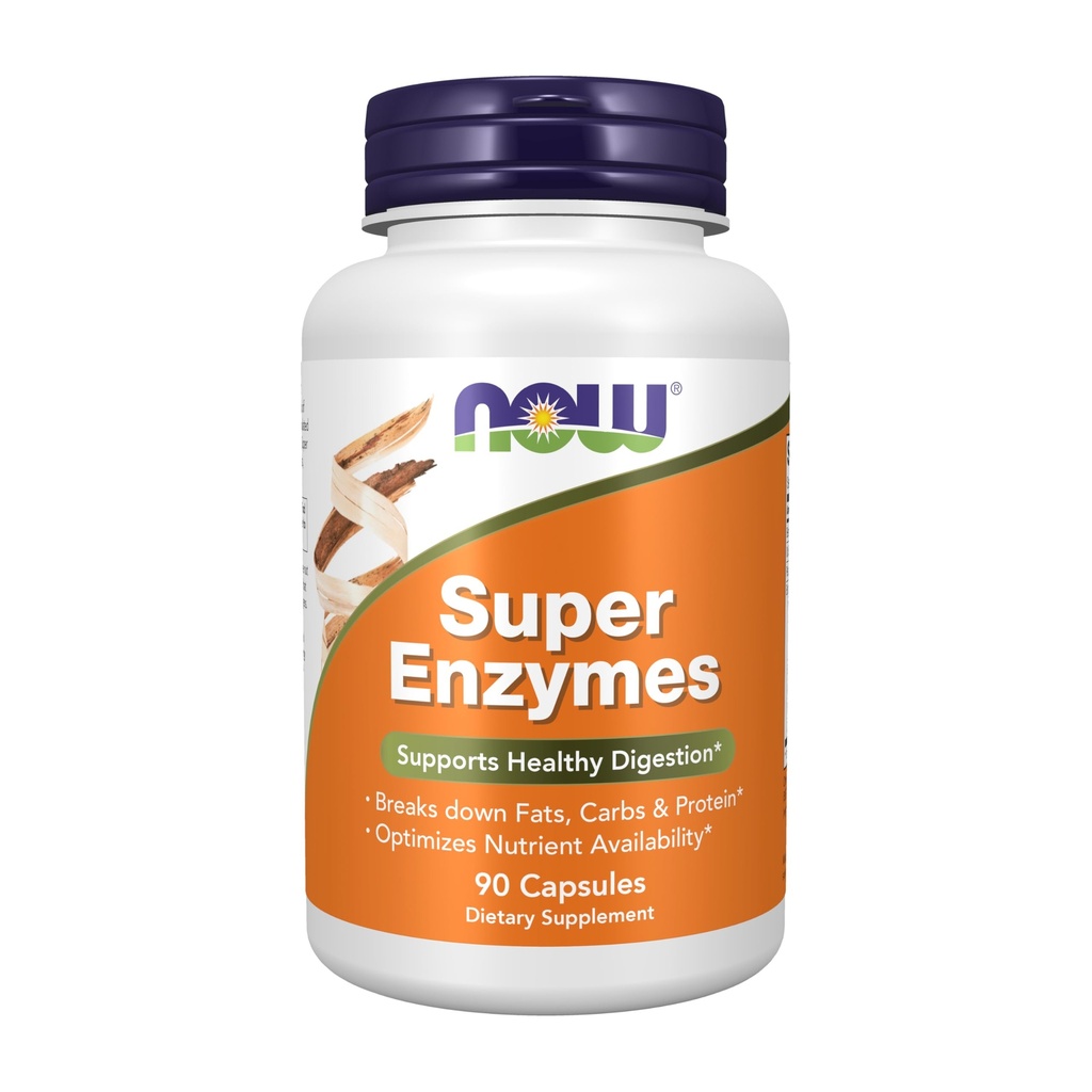 NU Supplements, Super Enzymes, Formulert med Bromelain, Ox Bile, Pancreatin og Papain, Super Enzymes, 90 kapsler