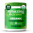 Amazing Grass Wheat Grass Powder: 100% Hel-Leaf Wheat Grass pulver for energi, Detox & Immunity Support, Klorofyll Leverer Grønne, 30 Serverer