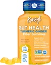 Konsyl Gut Helse Turmeric Ginger Fiber Gummies - Hjelper støtte Digestive Helse + - Vegetarisk Fiber Supplement Gummies for voksne- 56 greve