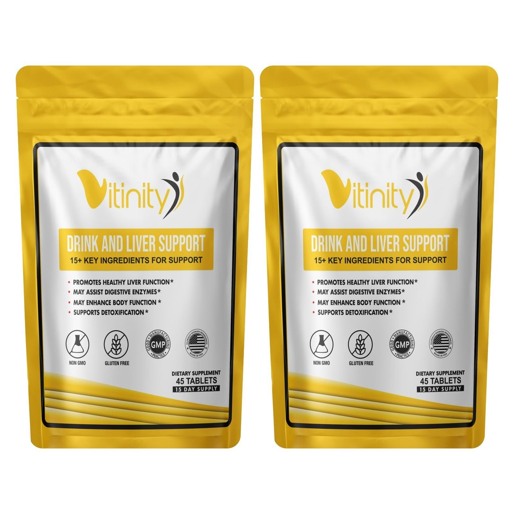 Antidrikk Liver Support Supplement-15+Key ingredienser for craving støtte,Liver Health,Kudzu, Melk Thistle, Holy Basil,DHM,All Natural Cleanse,Gradual Reduksjon,Nutrient Replenisher Tabletter(30 dager)