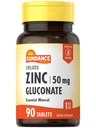 Sundance sink Supplement 50mg 90 tabletter | Chelated essensiell mineral | Vegetarisk, ikke-GMO, og glutenfri