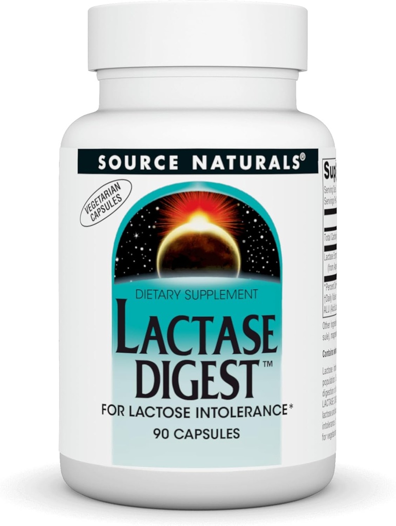 Kilde Naturals Lactase Digest, for Laktose Intolerance* - 90 kapsler
