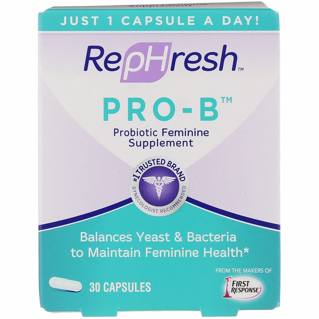 RepHresh Pro-B Vaginal Probiotic Feminin Supplement En flaske 30 teller