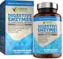 Vitamin Bounty Digestive Enzymer - Prebiotika med 18 Enzymer, Digestive Enzymer for kvinner og menn, Digestion Supplement, Bistand i å bryte ned fett, Proteiner og karbohydrater - 30 Kapsler