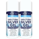 Colloidal Silver Gel ekstra styrke - 35ppm Aktivert kolloidal sølv Gel for maksimal styrke - laget i USA - strukturert formel i en komfortabel 2 pakke