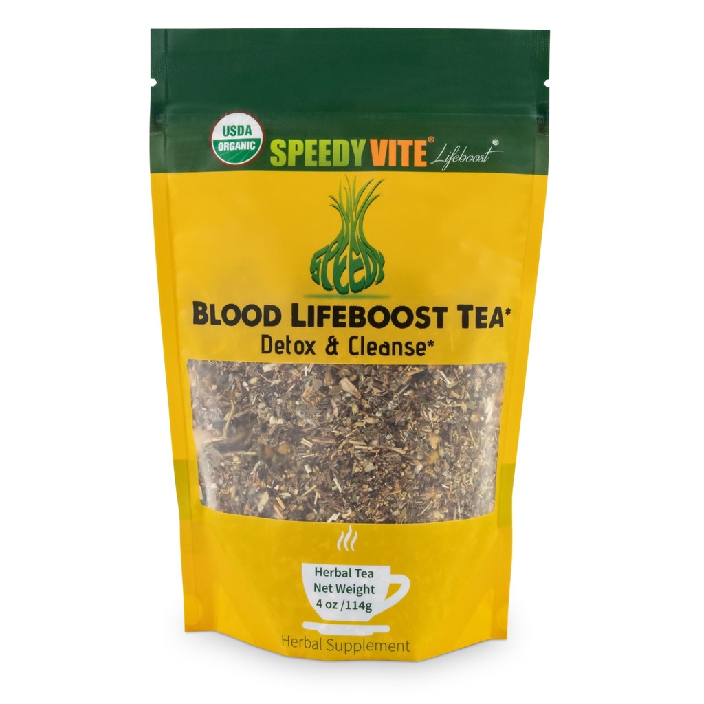 SpeedyVite® Blood Lifeboost Tea | Cleanses og støtter naturlig fjerning av overflødig avfall kjemikalier fra blodstrømmen* Inneholder Echinacea, Kamille og mer