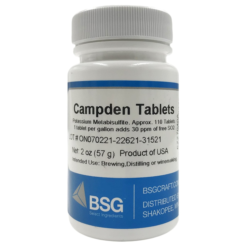 Tabletter (Potasium Metabisulfitt), 2oz