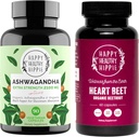 Glad sunn Hippie Beetroot Capsules & Organic Ashwagandha Stress Support Supplement Kapsler