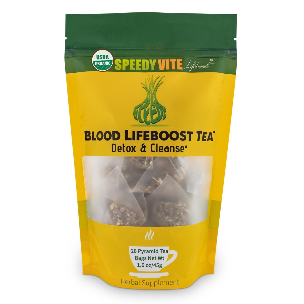 SpeedyVite® Blodlivsboost te | støtter fjerning av avfall fra blodstrøm* | Antioksidant Rich Immune Boosting* | Inneholder Echinacea, Kamille og mer