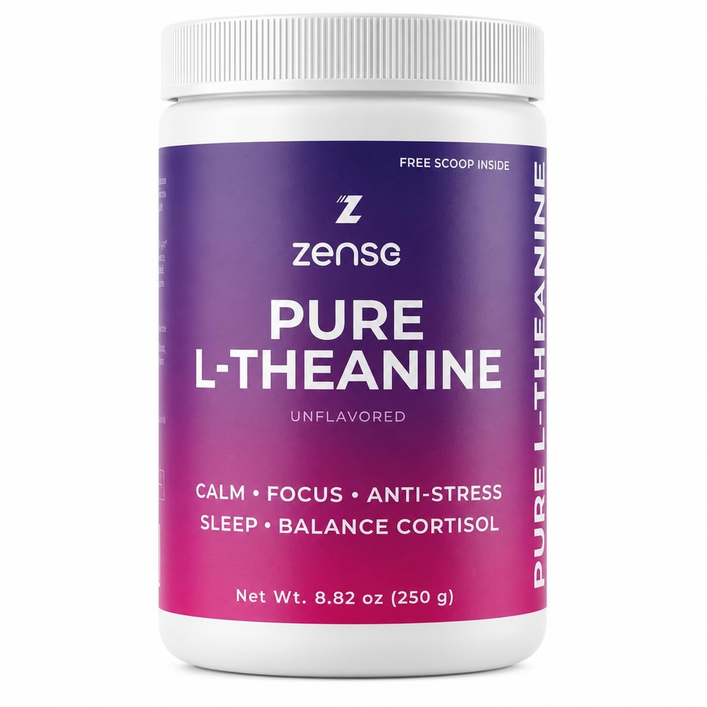 Rent L-theanin pulver 100% [266gm-1,250 serveringer] Naturlig L-theanin Supplement - bare 1 Ingrient, Gratis sukker,Soy, Filler, Melatonin, Ikke-GMO, Vegansk