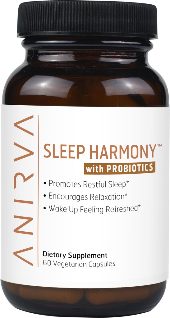 Søvn Harmoni - Naturlig søvn Supplement med probiotika, Magnesium, Ashwagandha, Kamille, GABA, Melatonin - Ikke-Habit Forming Supplement for avslapning, Stress Relief, bedre søvnhjelp