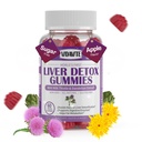 VIDAVITE Liver Cleanse Detox & Repair Gummies — Sugar-free, US-Made, 1500mg Melke Thistle Supplement med Artichoke, Dandelion og 20+ Urter — Liver Support Supplement for menn og kvinner(60 Vegansk Gummies)