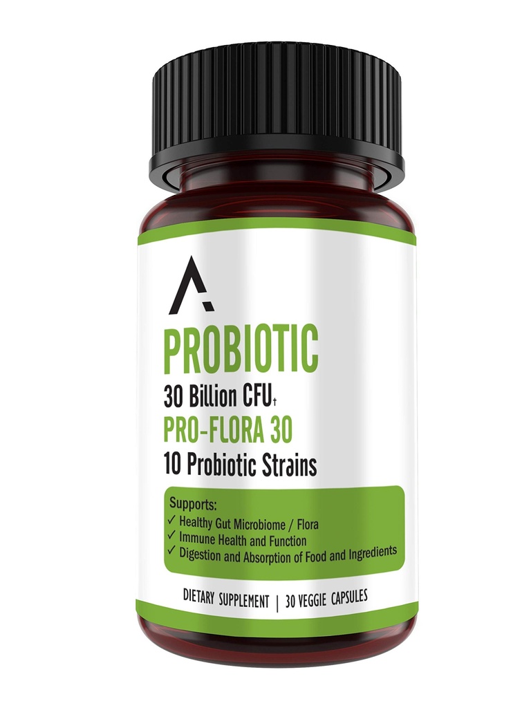 Ascendant Nutrition Bacillus Subtilis Probiotic - 30 milliarder CFU Multi-Strain Probiotika for kvinner og menn - støtter digestiv og Gut helse - 30 kapsler