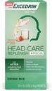 Excedrin hodepleie Replenish Plus Focus fra Excedrin Drink Bland med elektrolyter, L-theanine, Ginger og koffein for hodehelsestøtte - 24 pakker