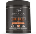 Skjold Allergi immun støtte Supplement for hunder med Alpha Dog Nutrition - 7 ernæringsmessig Mushroom pulverkompleks + vitamin C å øke immuniteten - opptil 120 serveringer for små avler hunder, 108g