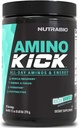 NutraBio Amino Kick - BCAA pulver med naturlig koffein - Aminosyrer Supplement for energi, Hydration & Recovery - BCAA, Electrolytes & Aminosyrer - Baja Burst, 30 Serveringer