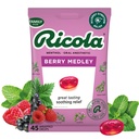 Ricola Berry Medley Throat dråper, 45 greve, Delicious Throat Relief & Care, oral anestetisk, naturlig flavored