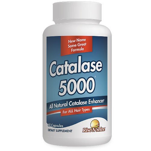 Rise-N-Shine Catalase Supplement 5000 - Kraftig Antioksidant Enzyme for hår helse støtte - Hårtilskudd for sterk hår - 60 kapsler (30-dagers forsyning)