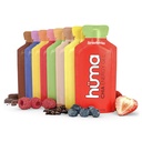 Huma Chia Energy Gel, Variety 12 Pack - Magevennlig, Real Food Energy Gels for utholdenhetsøvelse