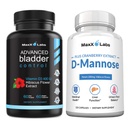 Avanserte Bladder Control Supplements for kvinner og menn 60Ct + D Mannose Capsules - Rask fungere 1400 MG ekstra styrke DMannose for Bladder Helse 120 Ct
