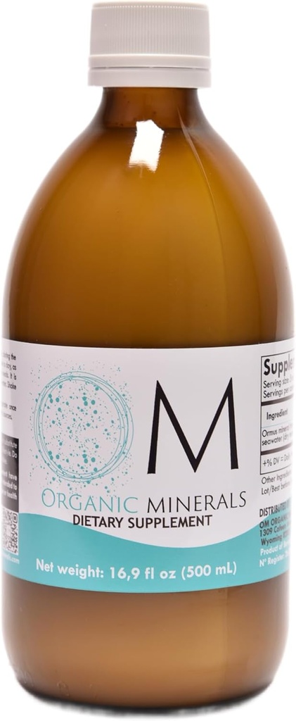 Ormus organiske mineraler 500 ml - Ormus ren premium - Konsentrert - Mineraler fra dyp - Atlanterhavet Vann - Monoatomisk - 1 enhet