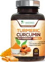 Turmeric Curcumin Supplement 1950mg - 95% Curcuminoids med organisk gurkemeie og BioPerine Black Pepper Extract for beste absorpsjon, Naturens vegan felles støtte, ikke-GMO, flaske i USA - 120 kapsler