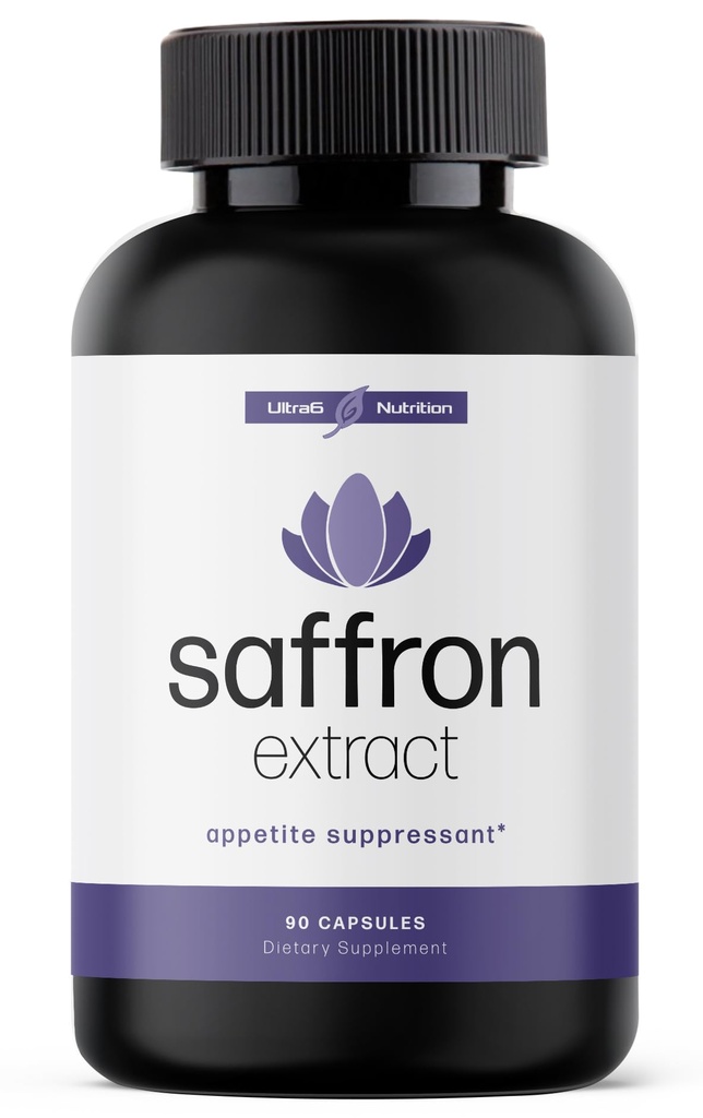 Pure Saffron Extract - Appetitt Suppressant For Vekttap Kvinner & Menn - Naturlig Hunger & Craving Control Supplement - Saffron Kosttilskudd for Energi og Mood Lift - 90 Kapsler - Laget i USA