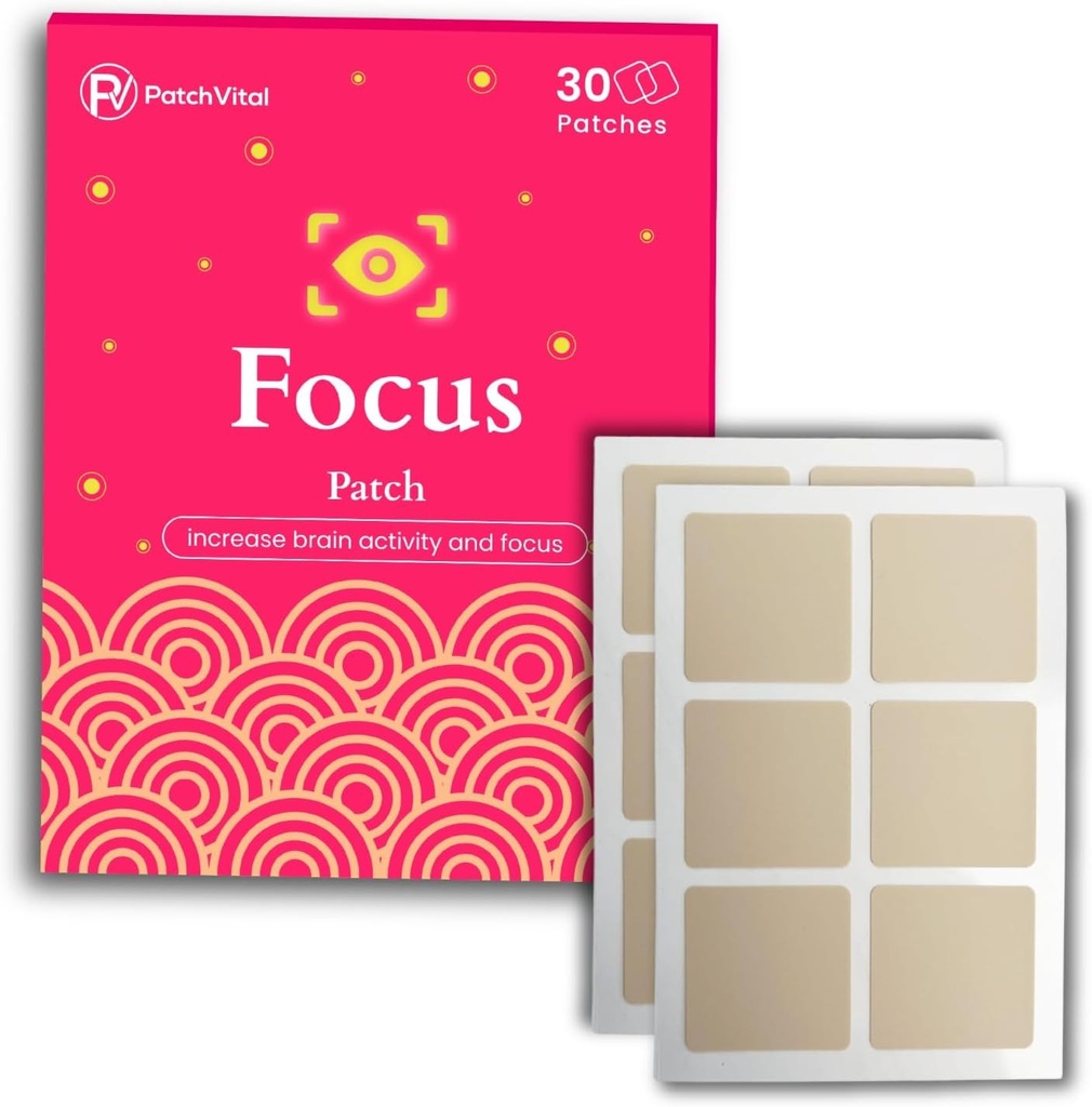 Fokus Patch | Plant Basert Vann Resistant Patches (30 greve)