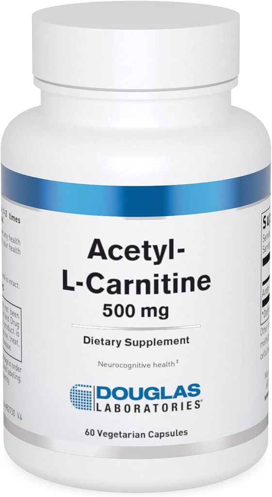 Douglas Laboratories Acetyl L-karnitin 500 mg | støtter hjernen og nervefunksjonen under den normale aldringsprosessen* | 60 kapsler