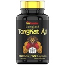 Tongkat Ali for menn: 1200 mg x 120 kapsler | Også kjent som Longjack Root | 100% All-Naturlig & Ultra Potent Tongkat Ali Supplement | Energi, Makt, Styrke, Atletisk ytelse, & Sports ernæring