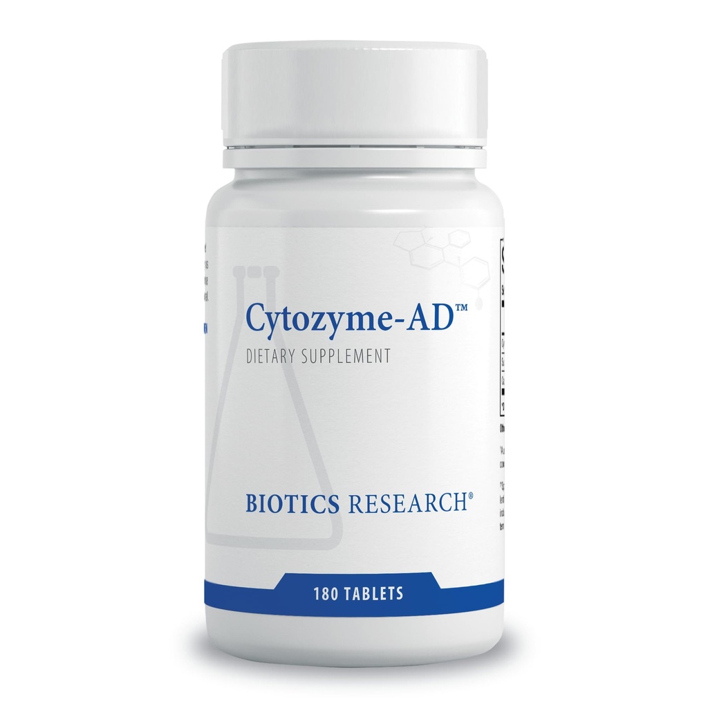 Biotisk forskning Cytozyme-ADTM Adrenal støtte Supplement for kvinner og menn– støtter sunn adrenal funksjon, normal energinivå og total velvære & fremmer ro – 180 tabletter